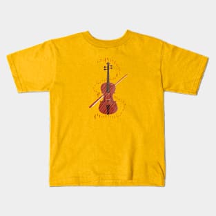 Violin playing Beethoven's Hymn of Joy. Kids T-Shirt